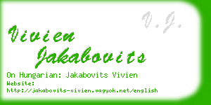 vivien jakabovits business card